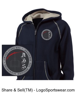 KDF Fleece hoodie Design Zoom